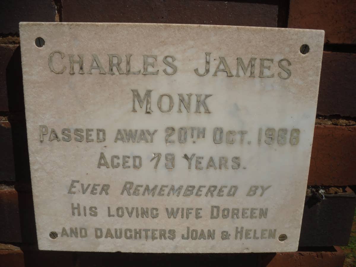 MONK Charles James -1966