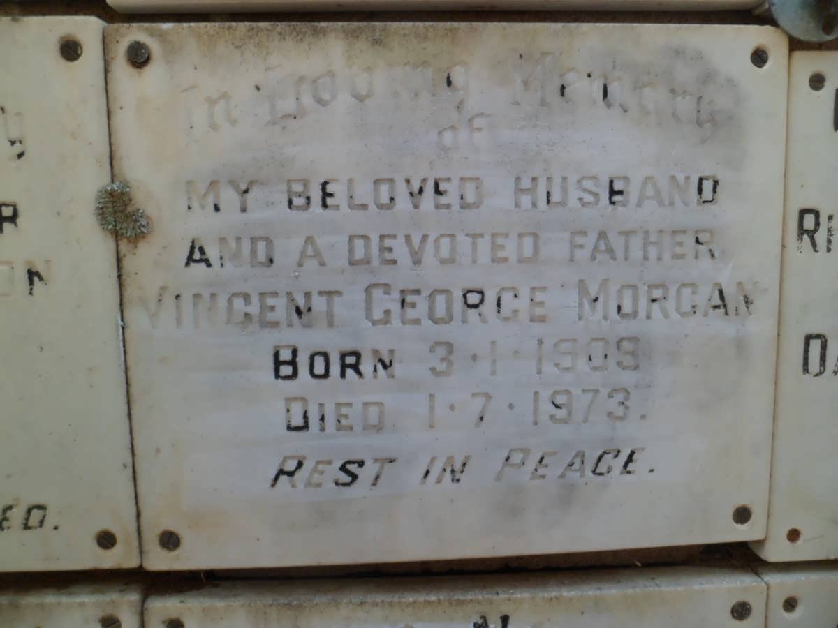 MORGAN Vincent George 1909-1973