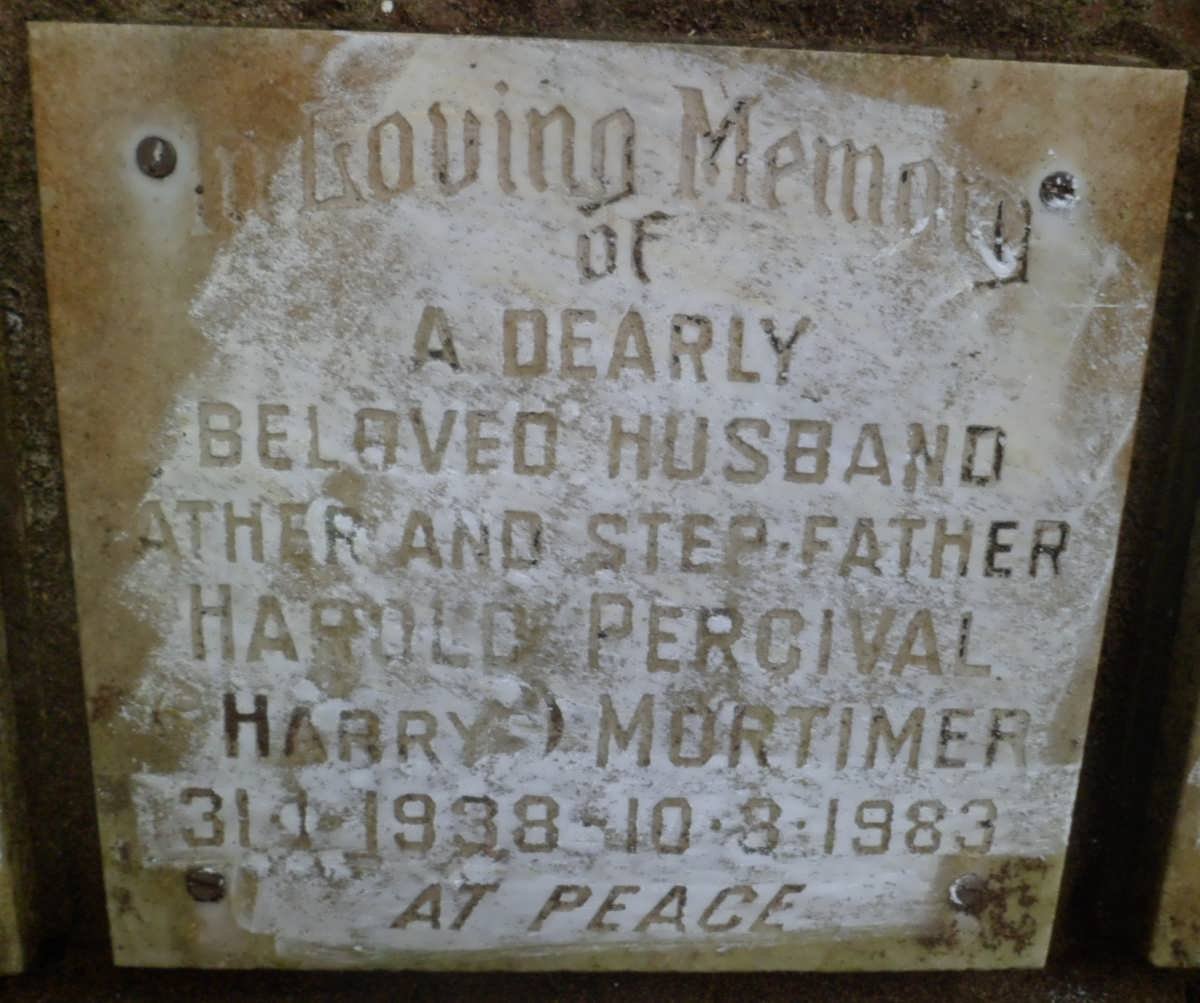 MORTIMER Harold Percival 1938-1983