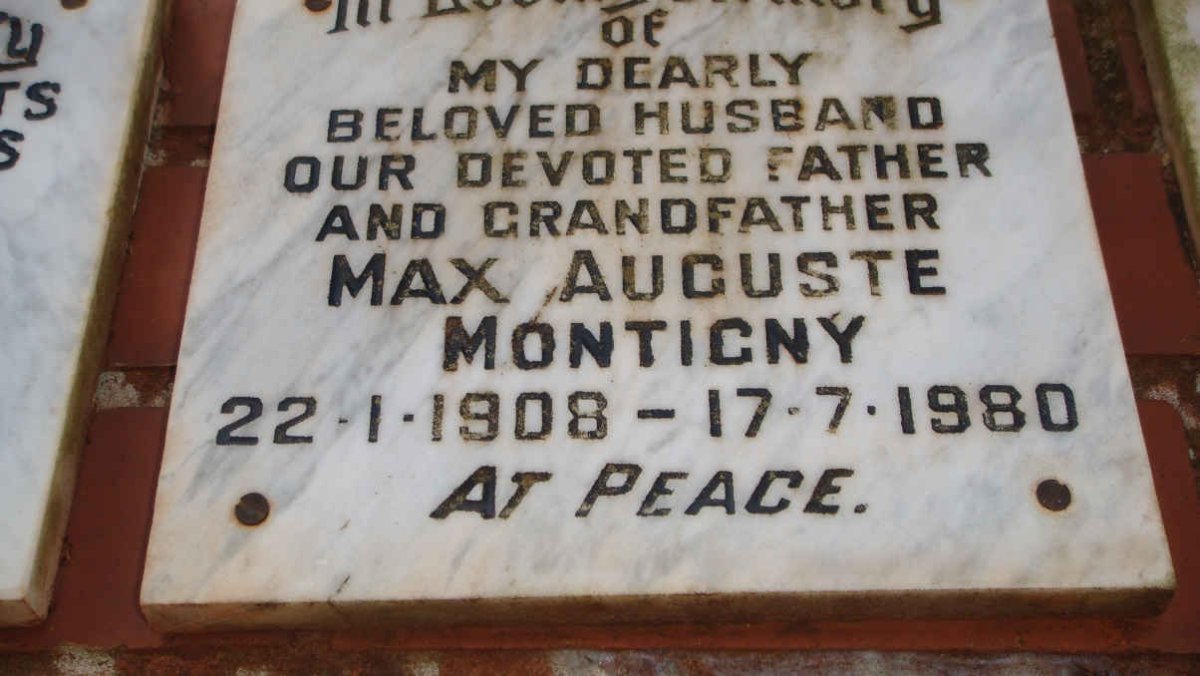 MONTIGNY Max Auguste 1908-1980