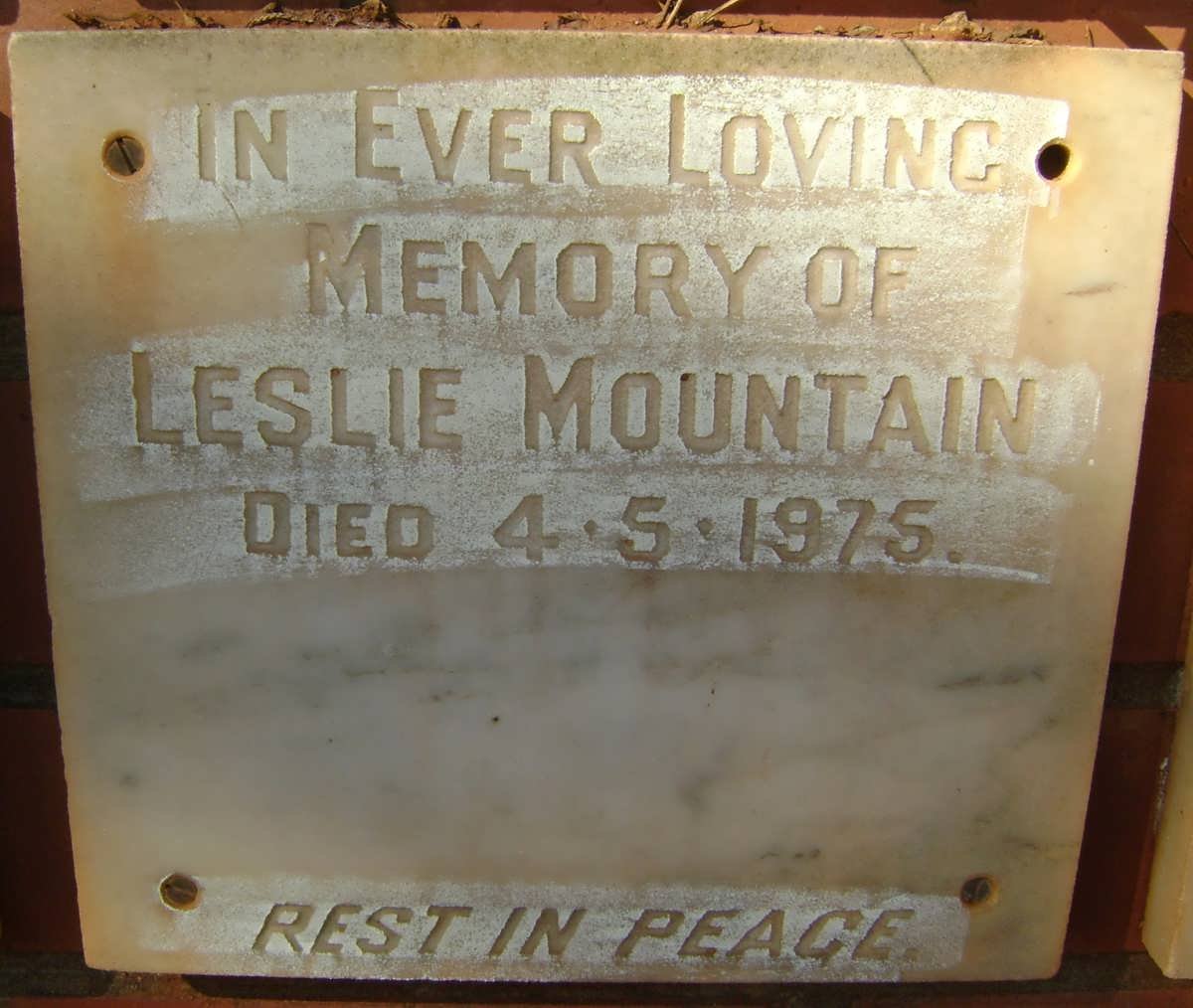 MOUNTAIN Leslie -1975