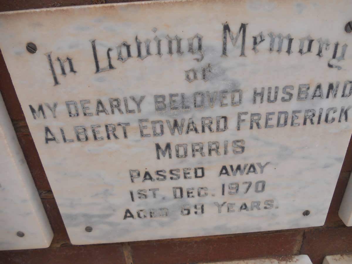 MORRIS Albert Edward Frederick -1970
