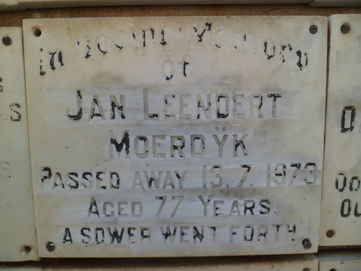MOERDYK Jan Leendert -1973