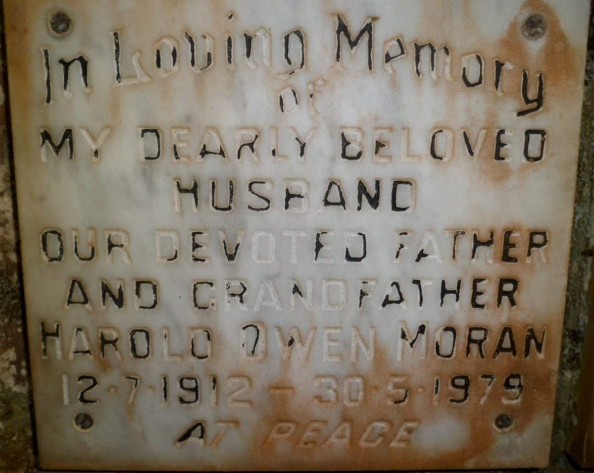 MORAN Harold Owen 1912-1979