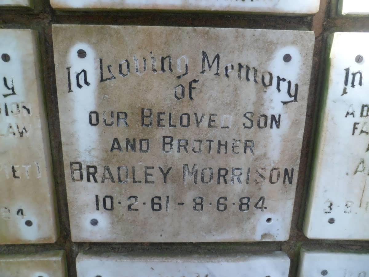MORRISON Bradley 1961-1984
