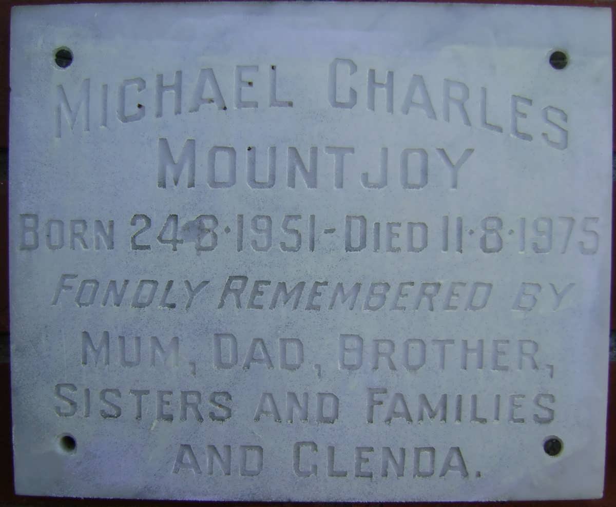 MOUNTJOY Michael Charles 1951-1975