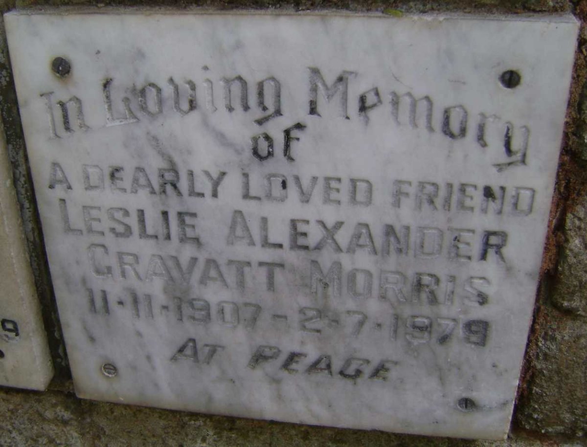 MORRIS Leslie Alexander Gravatt 1907-1979