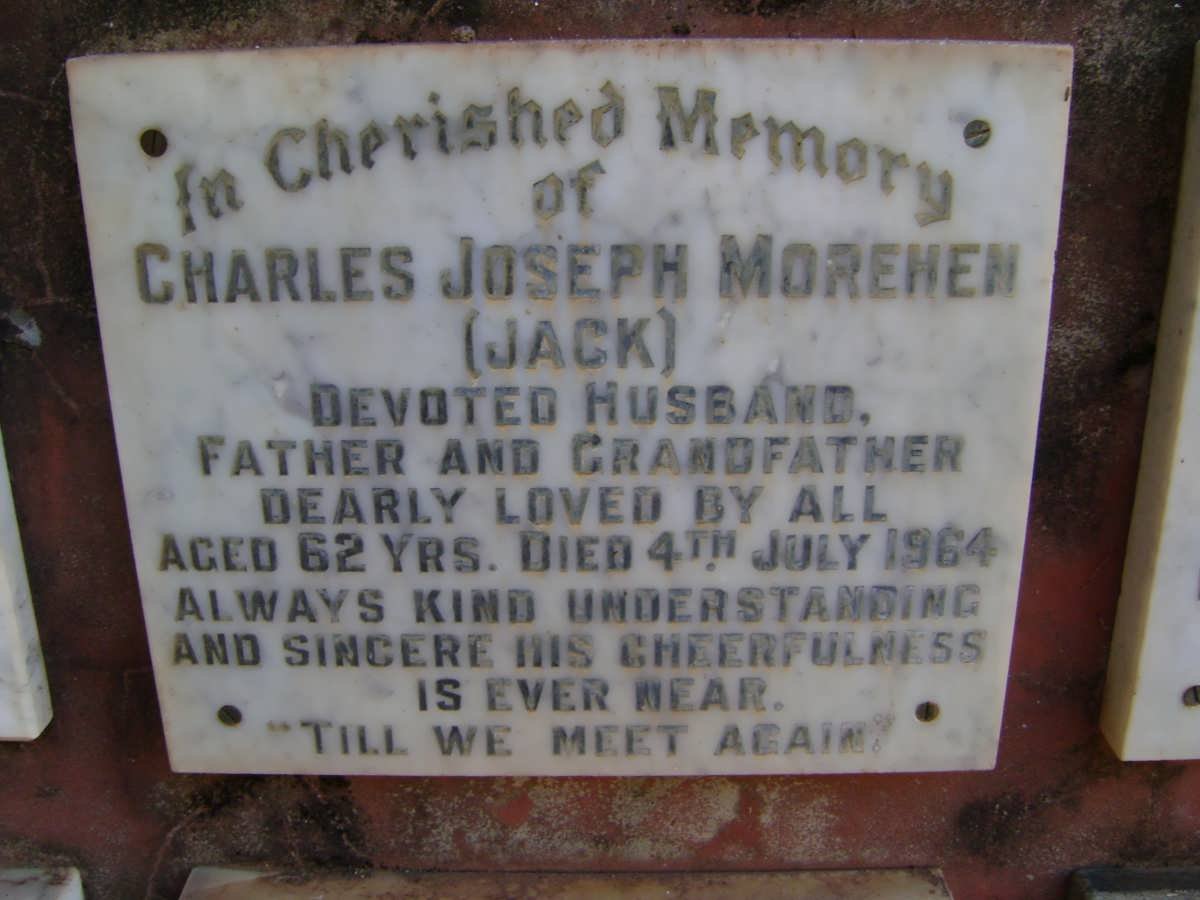 MOREHEN Charles Joseph -1964