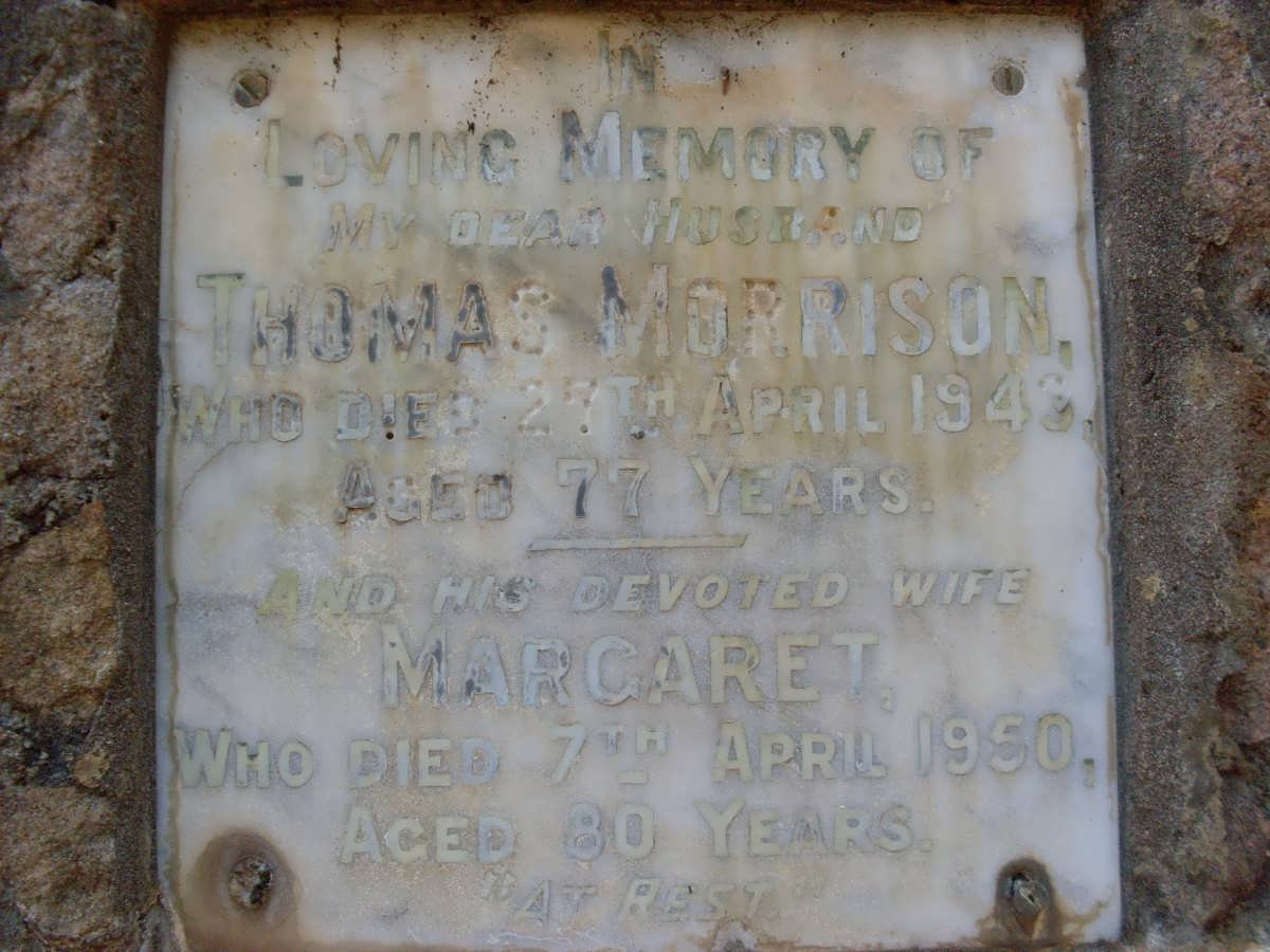 MORRISON Thomas -1943 &amp; Margaret -1950