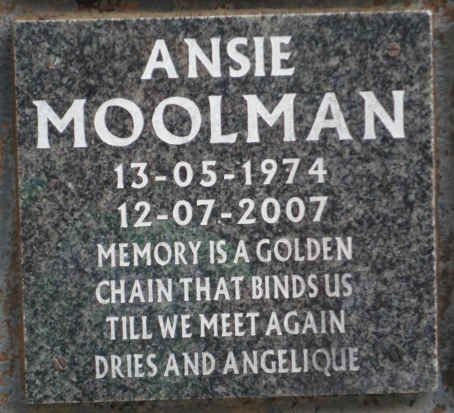 MOOLMAN Ansie 1974-2007