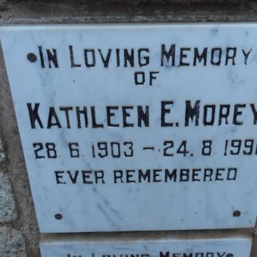 MOREY Kathleen E. 1903-1991