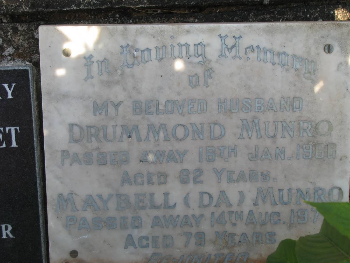 MUNRO Drummond -1960 &amp; Maybell -197?