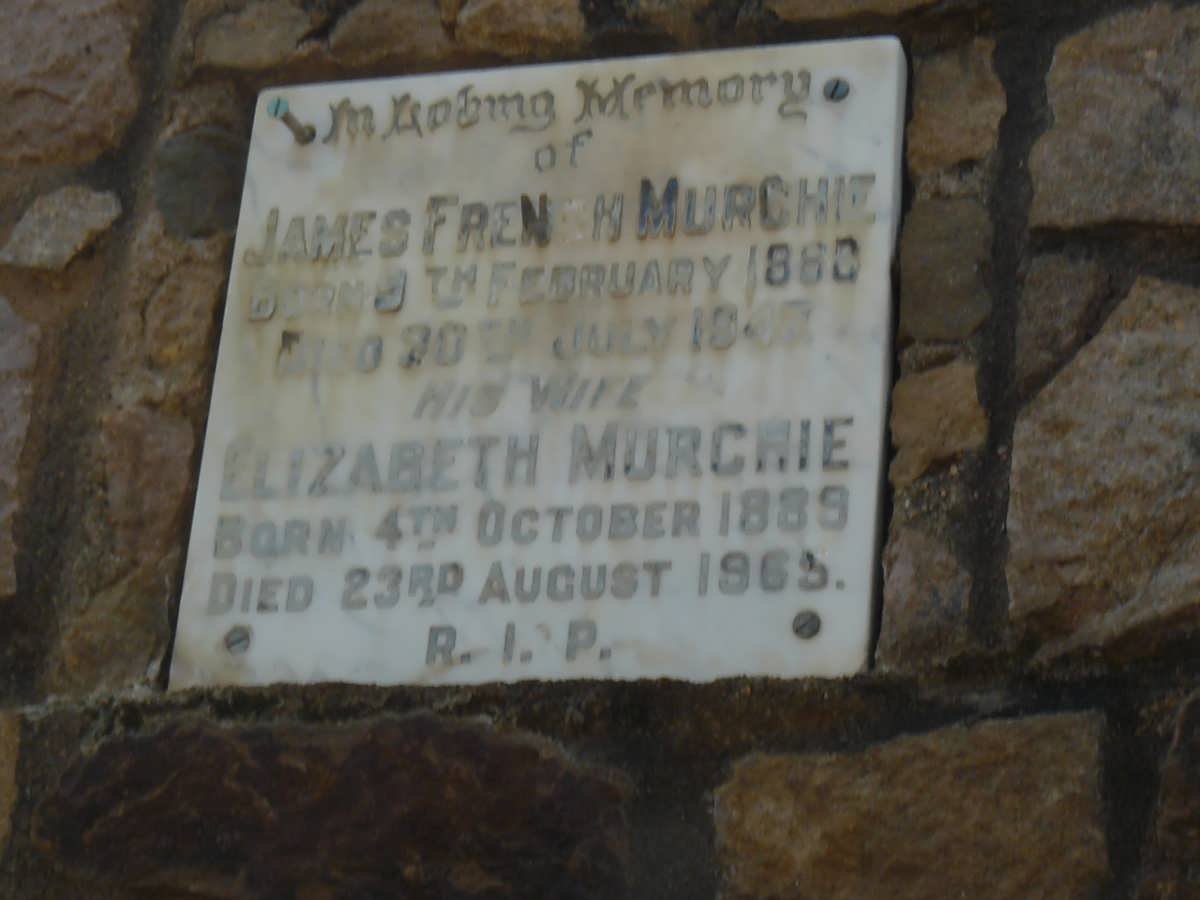 MURCHIE James French 1860-1947 &amp; Elizabeth 1889-1965