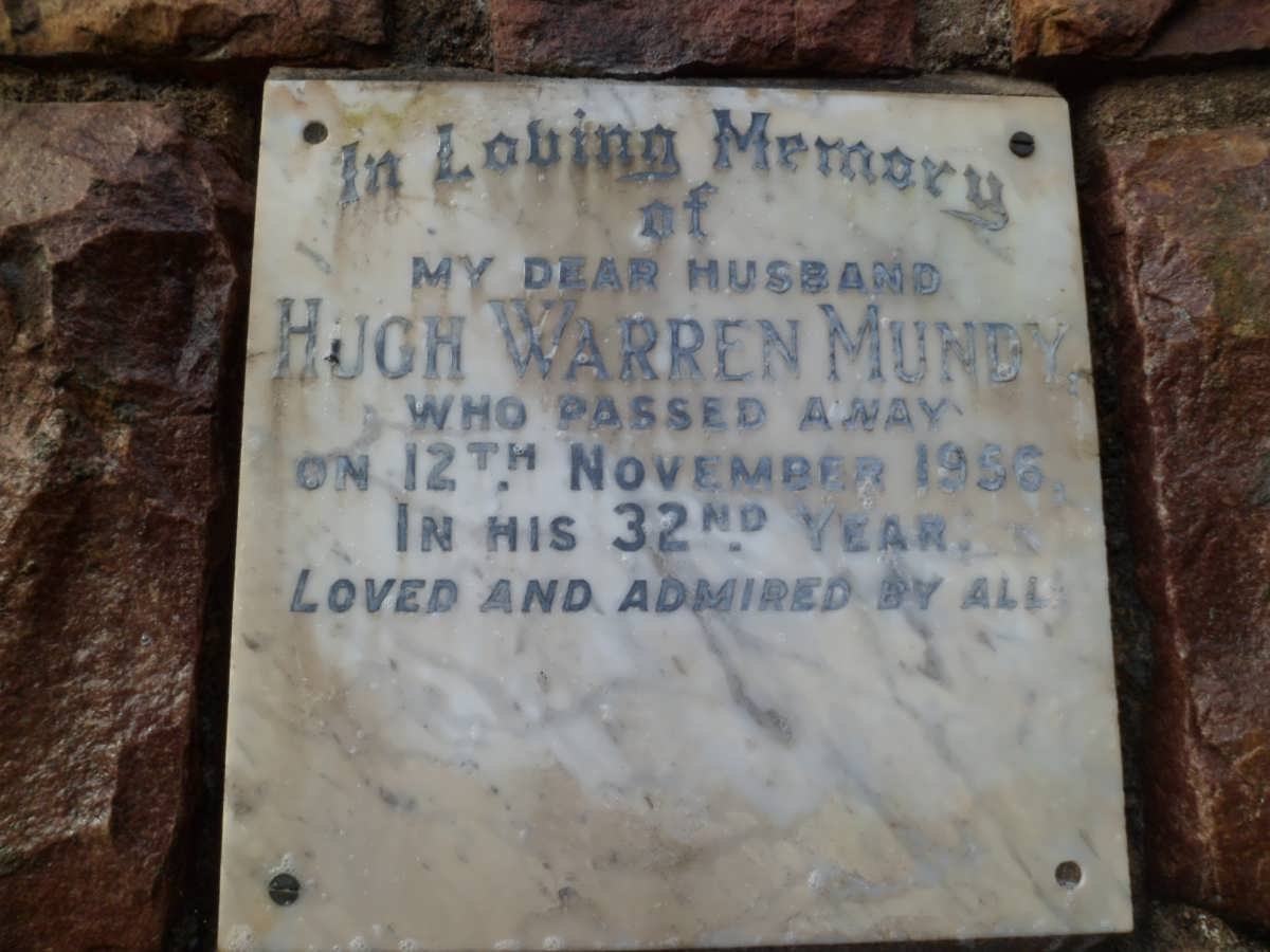 MUNDY Hugh Warren -1956
