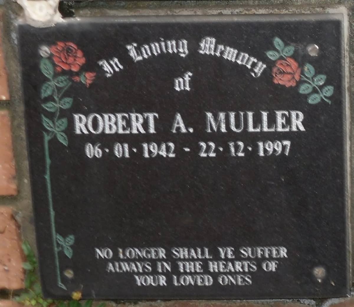 MULLER Robert A. 1942-1997