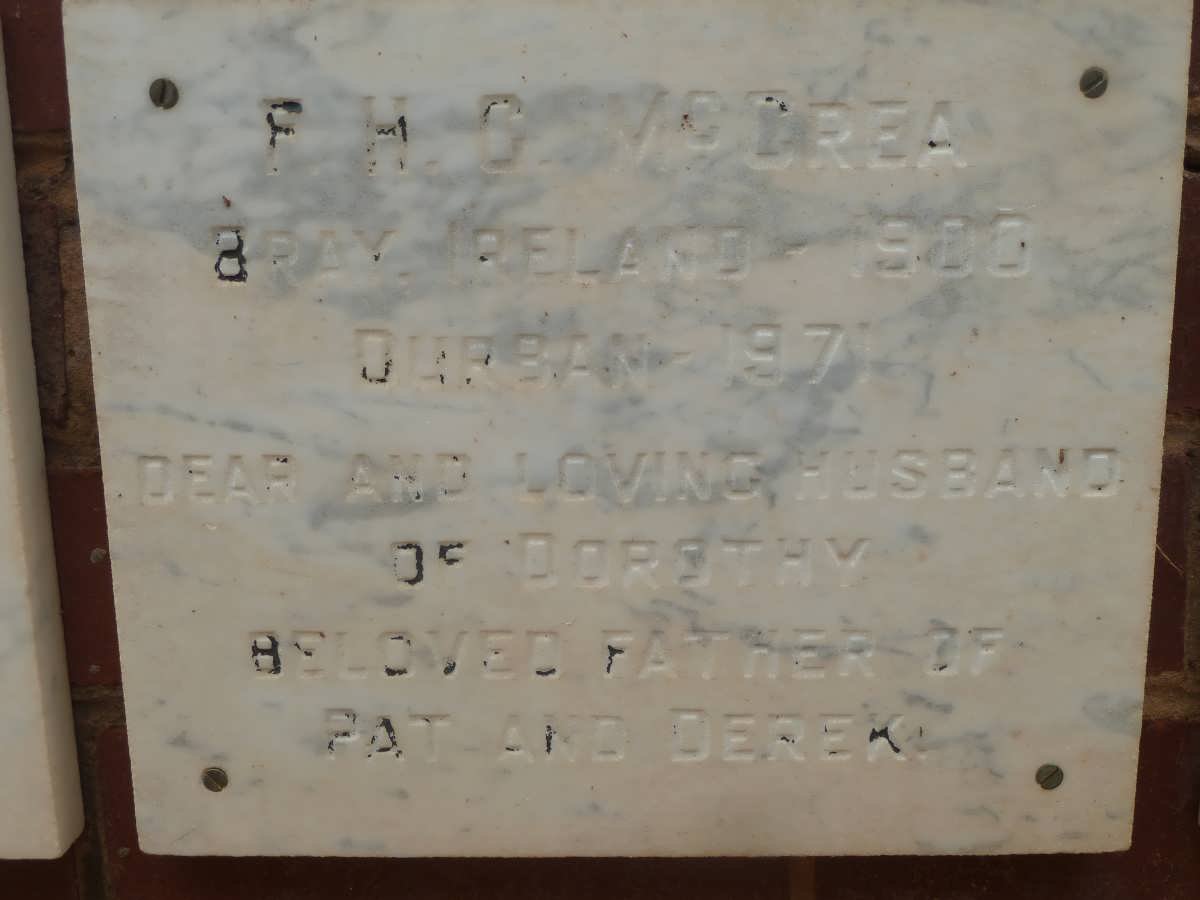 McCREA F.H.C. 1900-1971