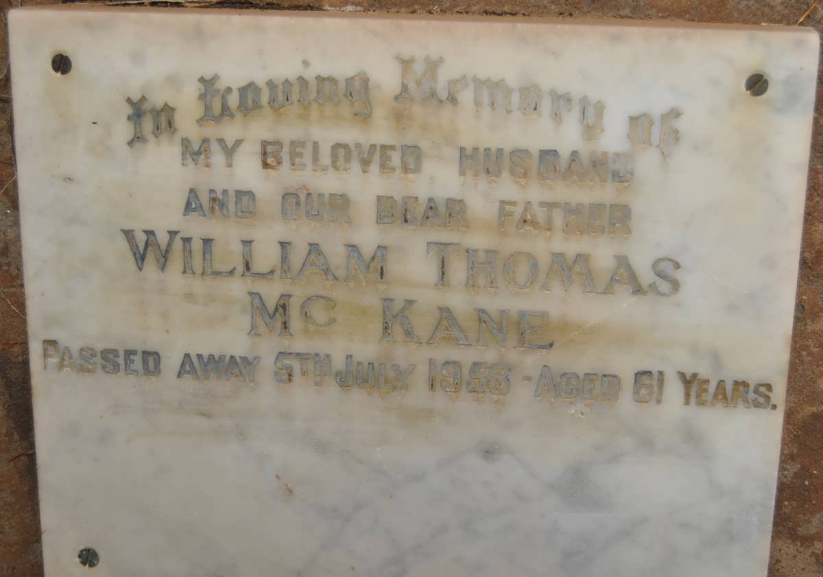 McKANE William Thomas -1958