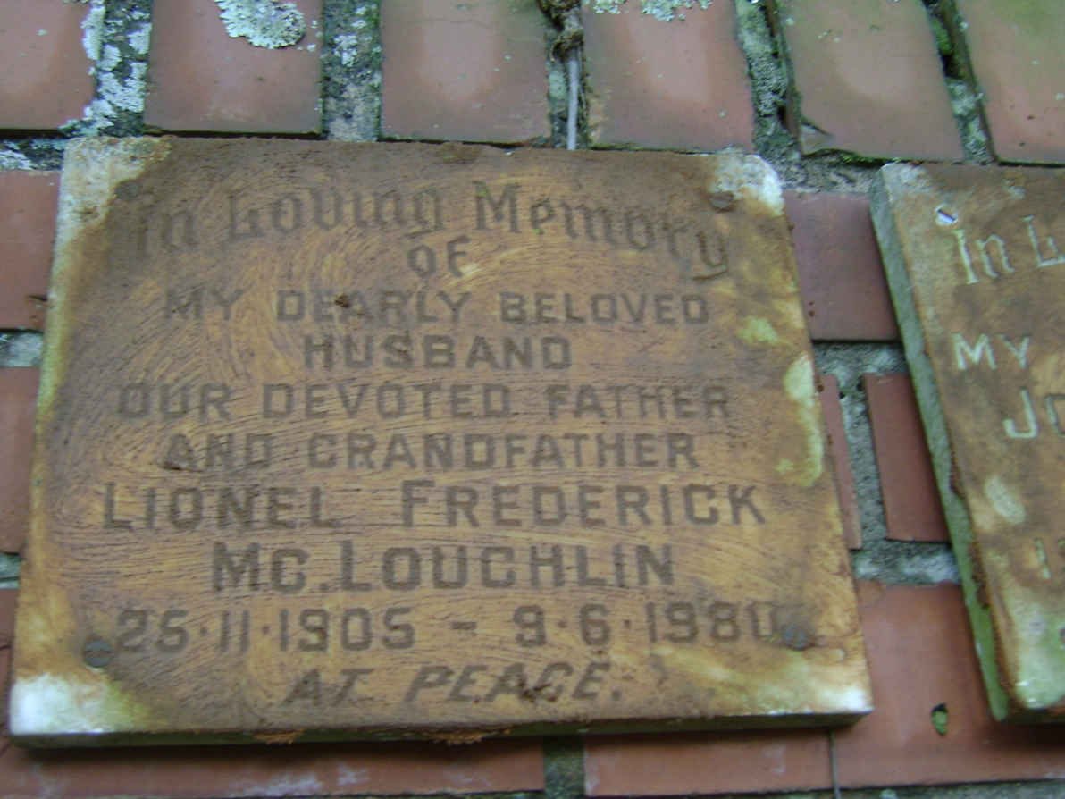 Mc LOUGHLIN Lionel Frederick 1905-1980