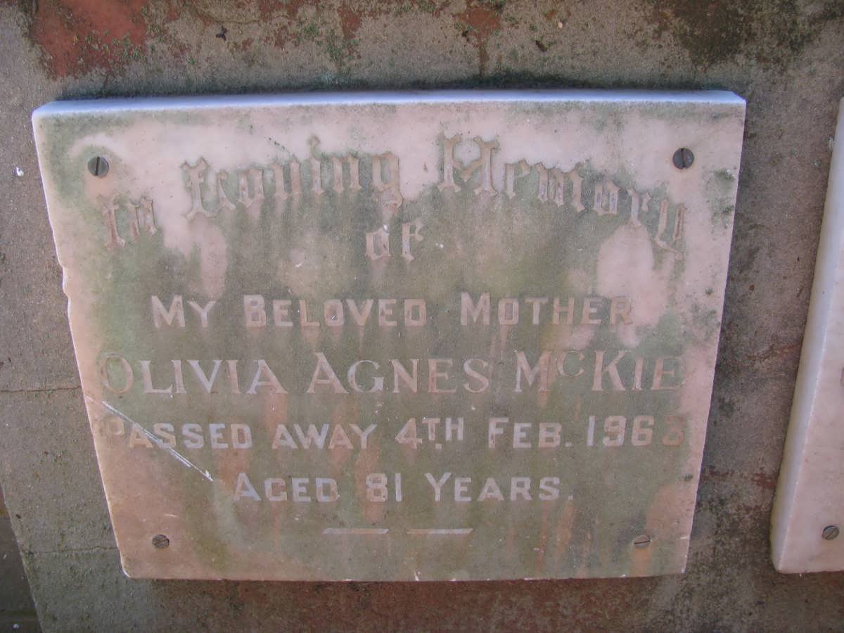 McKIE Olivia Agnes -1963