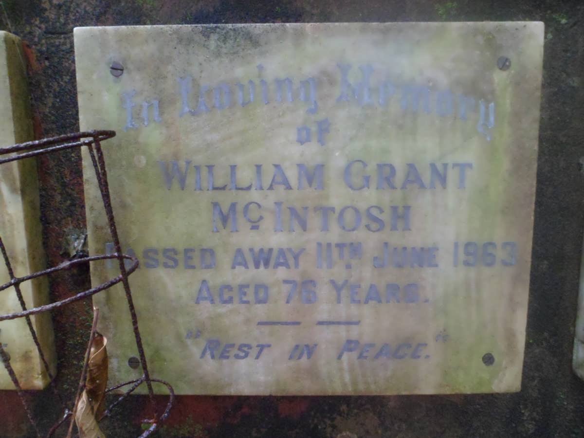 Mc INTOSH William Grant -1963