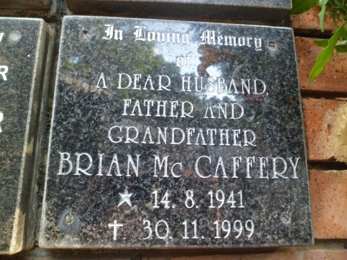 Mc CAFFERY Brian 1941-1999