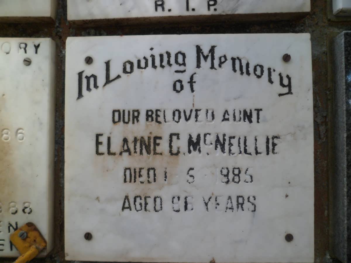 McNEILLIE Elaine C. -1985