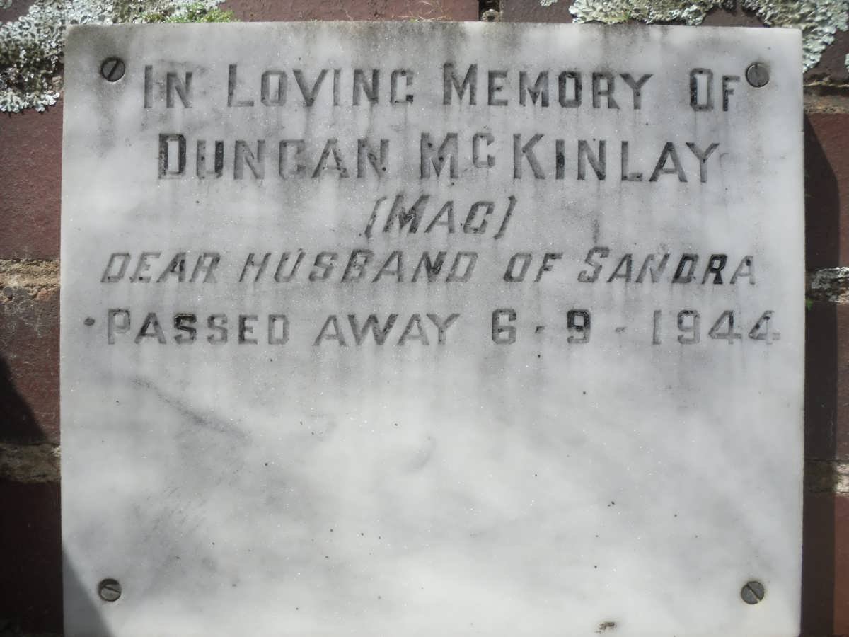 Mc KINLAY Duncan -1944