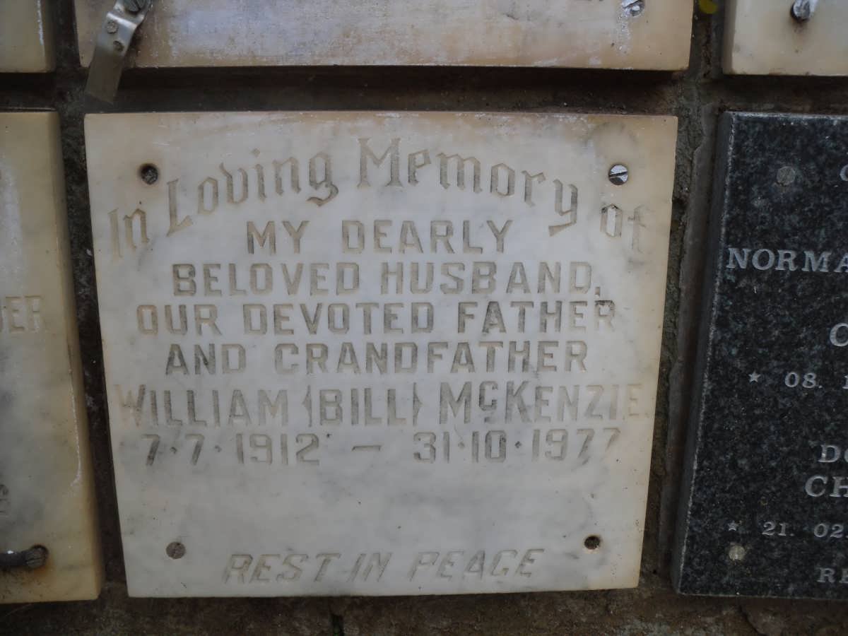 McKENZIE William 1912-1977