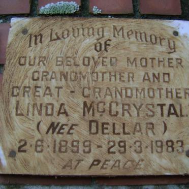 McCRYSTAL Linda nee DELLAR 1899-1983