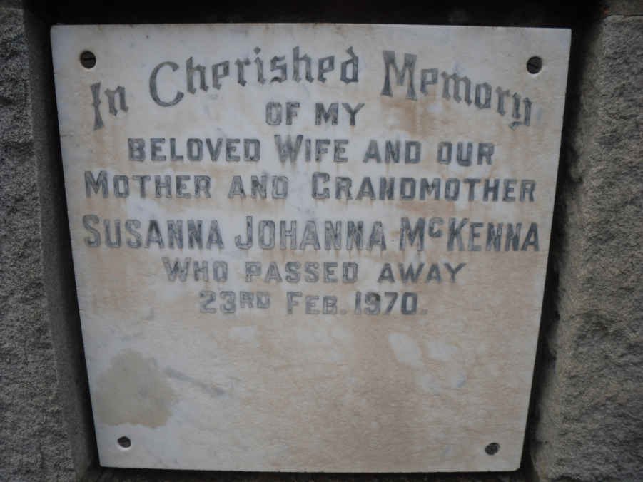 Mc KENNA Susanna Johanna -1970