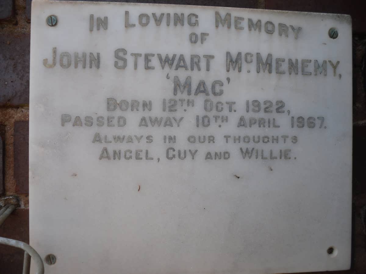 McMENEMY John Stewart 1922-1967