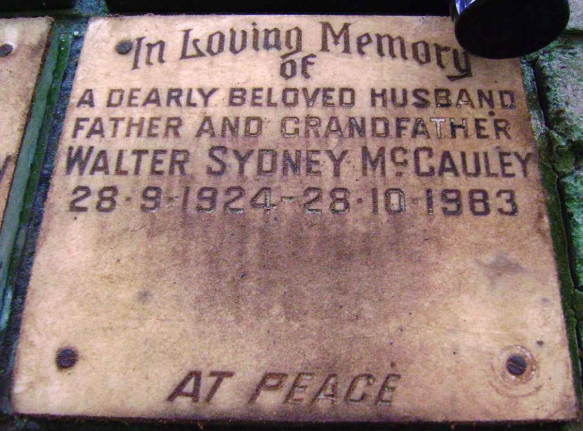 McCAULEY Walter Sydney 1924-1983