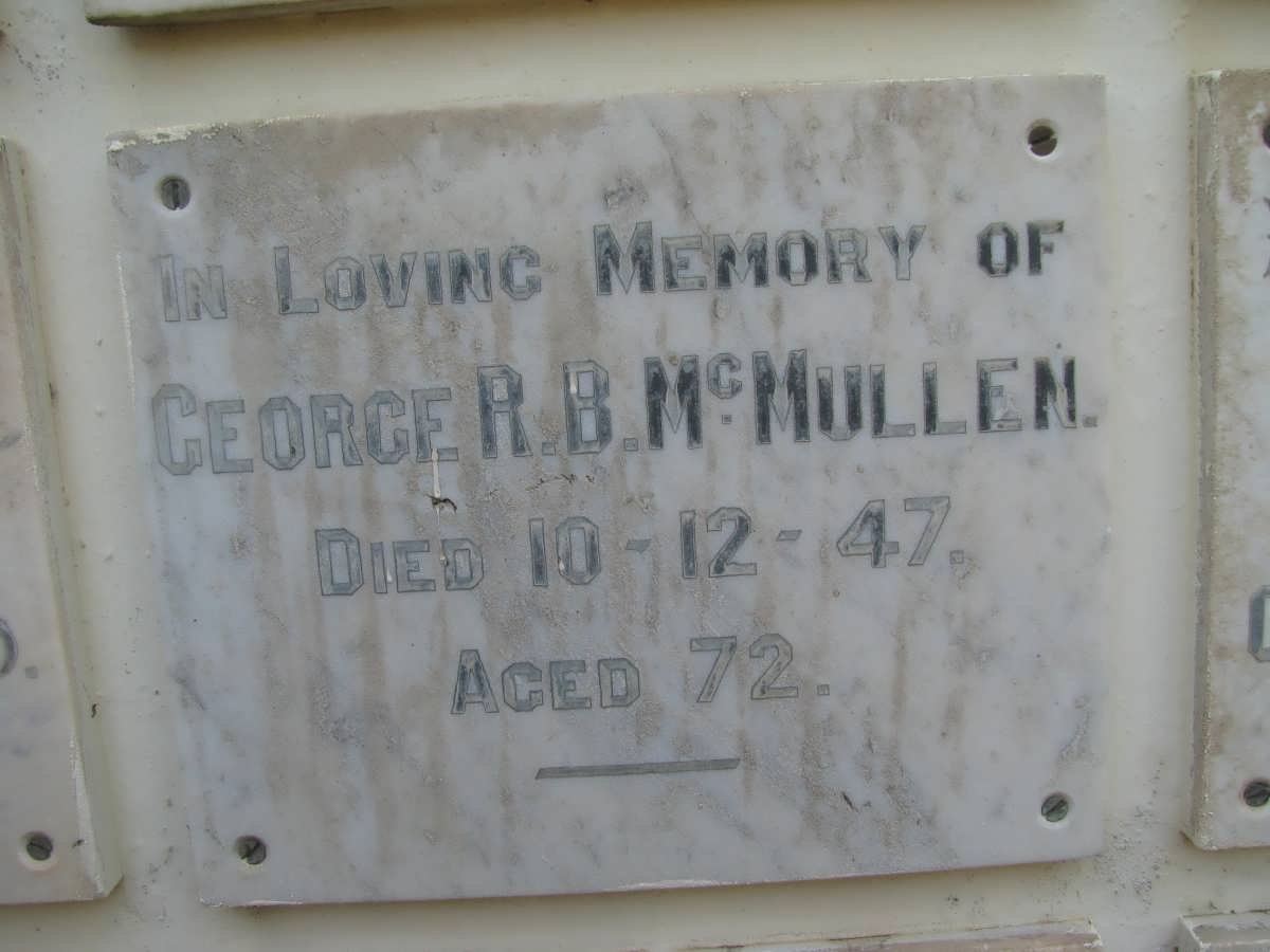 McMULLEN George R.B. -1947