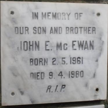 Mc EWAN John E. 1961-1980