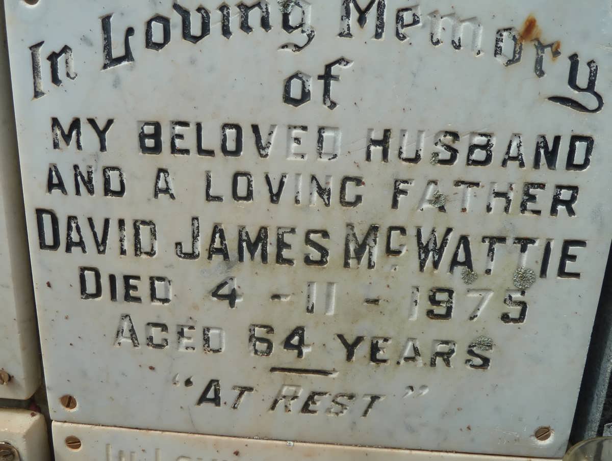 McWATTIE David James -1975