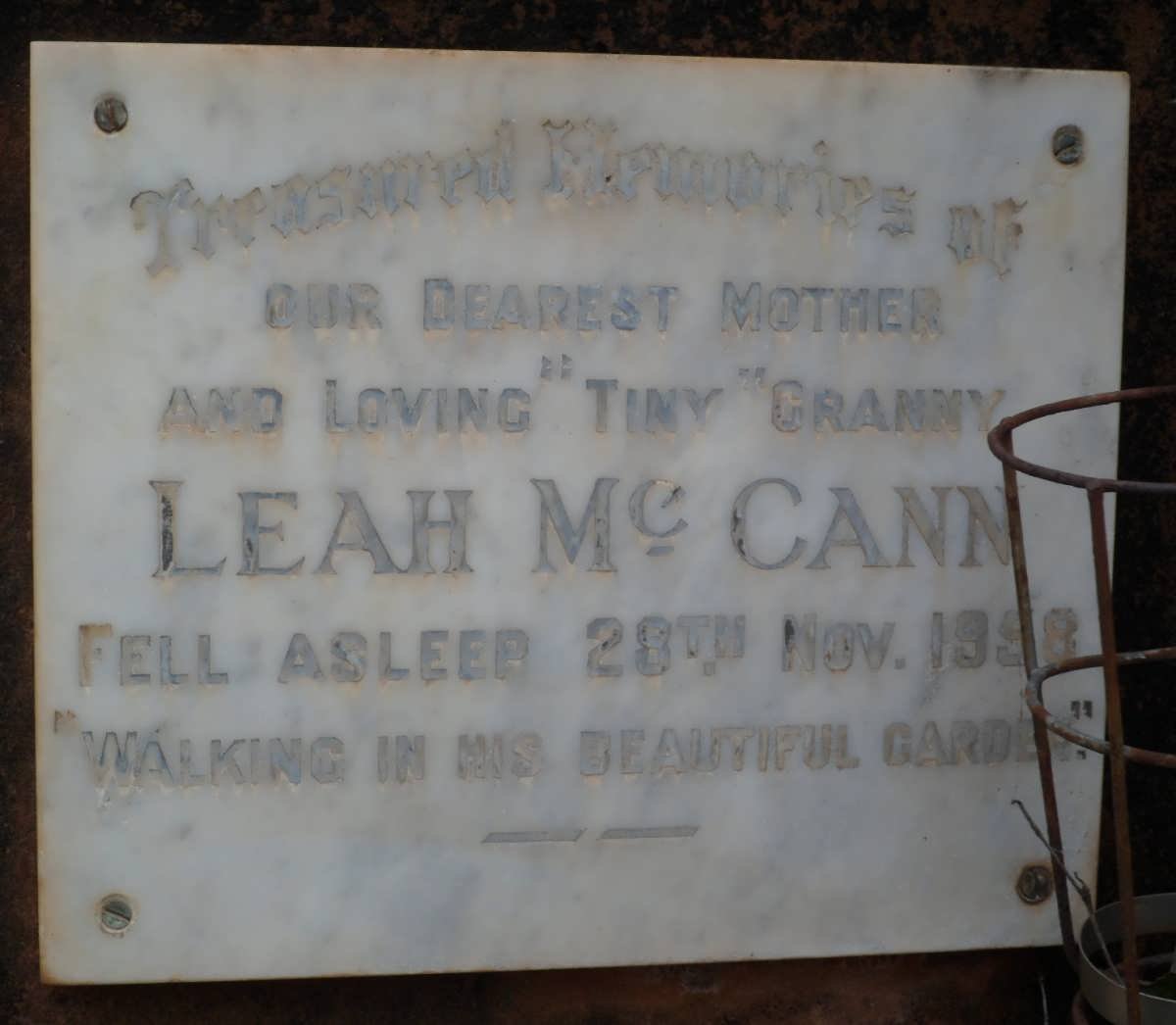 McCANN Leah -1958