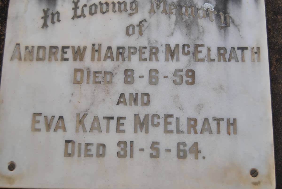 McELRATH Andrew Harper -1959 &amp; Eva Kate -1964