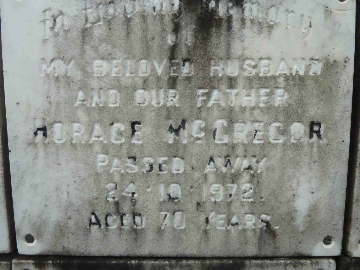 McGREGOR Horace -1972