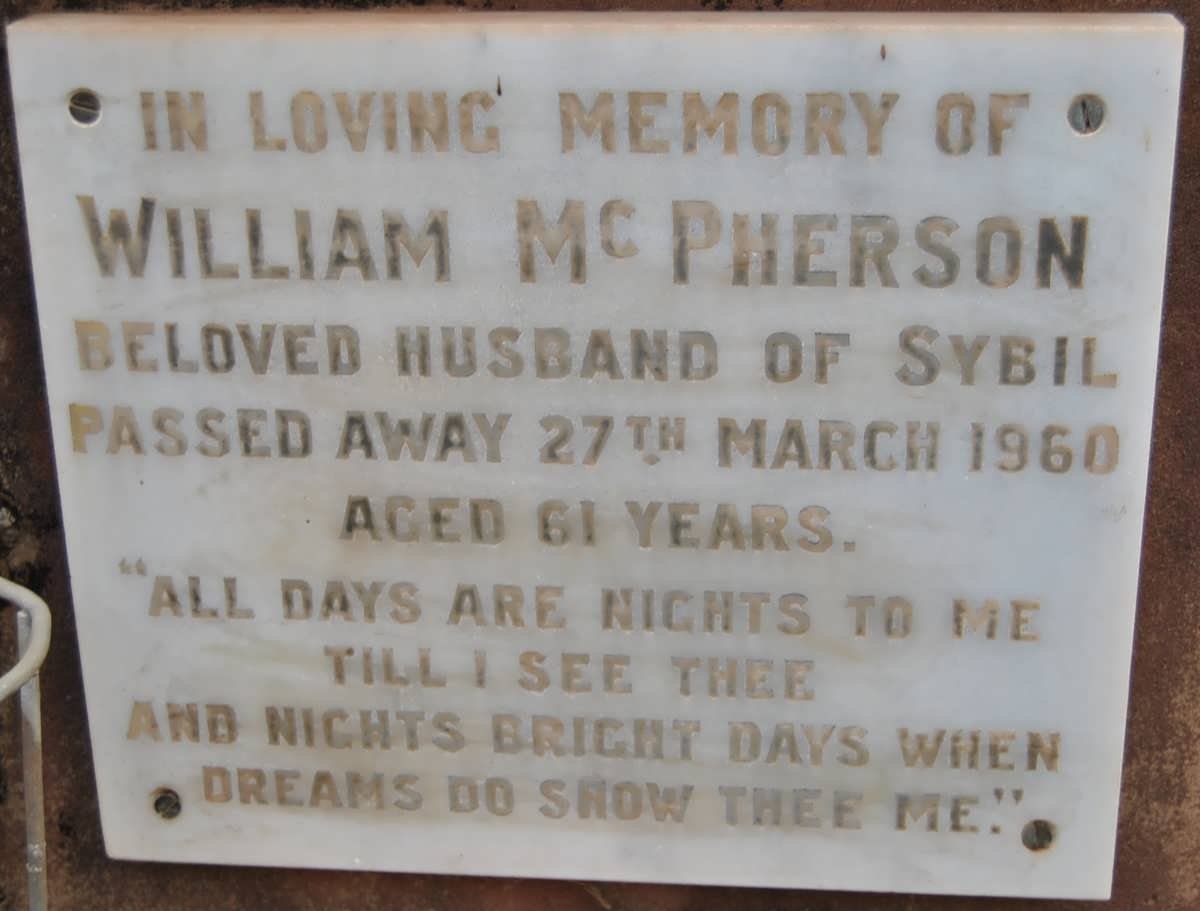 McPHERSON William -1960