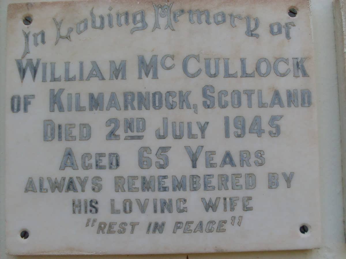 McCULLOCK William -1945 