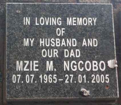 NGCOBO Mzie M. 1965-2005