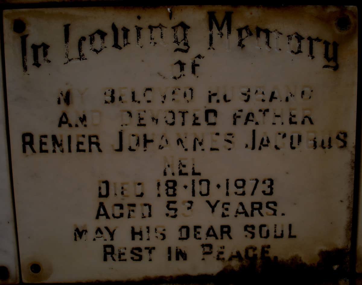 NEL Renier Johannes Jacobus -1973