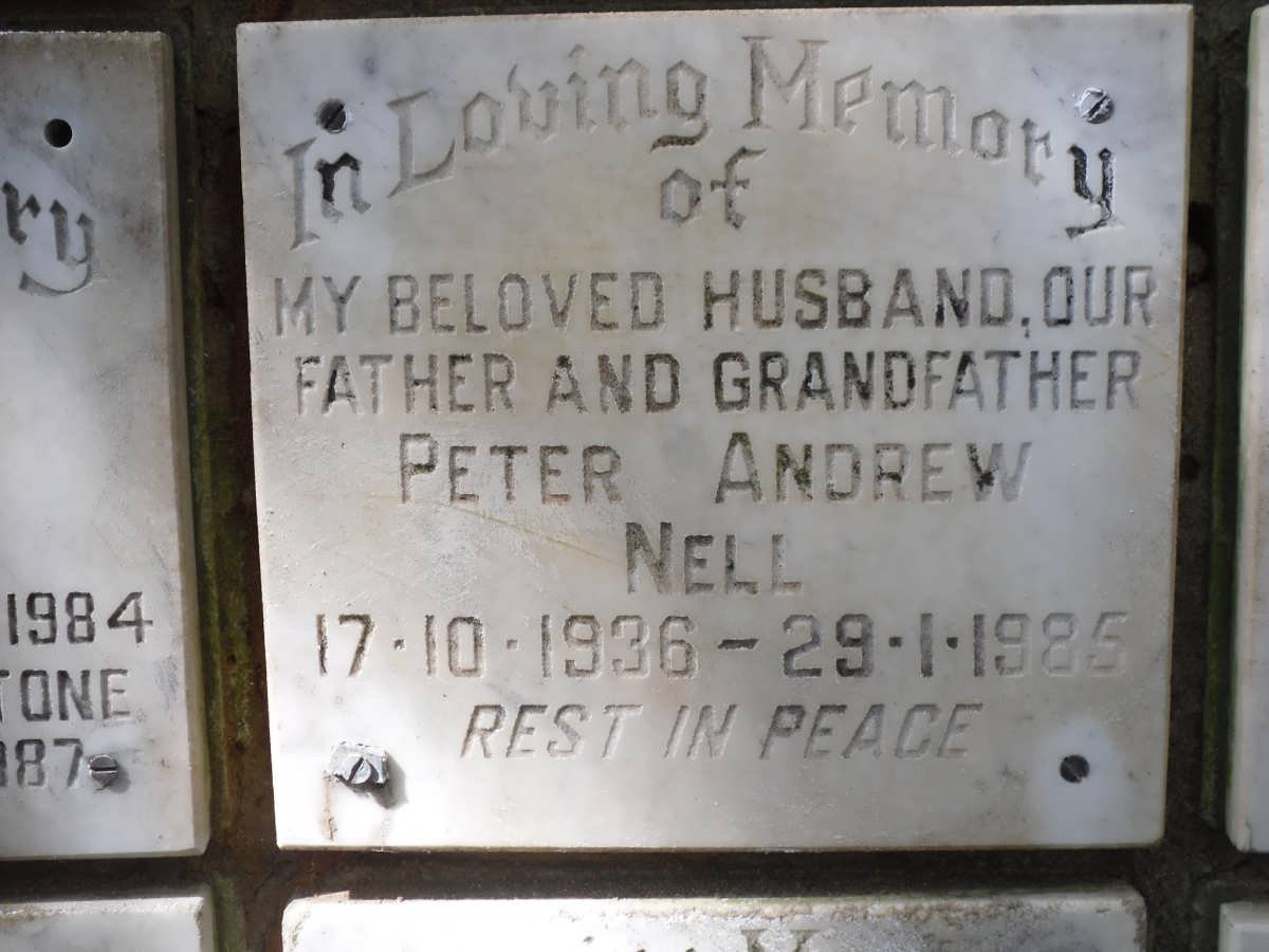 NELL Peter Andrew 1936-1985