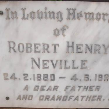 NEVILLE Robert Henry 1880-1969