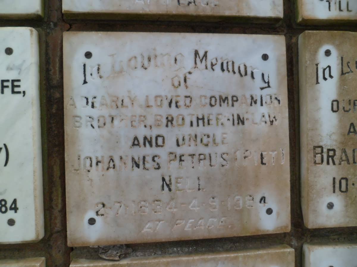 NELL Johannes Petrus 1934-1984