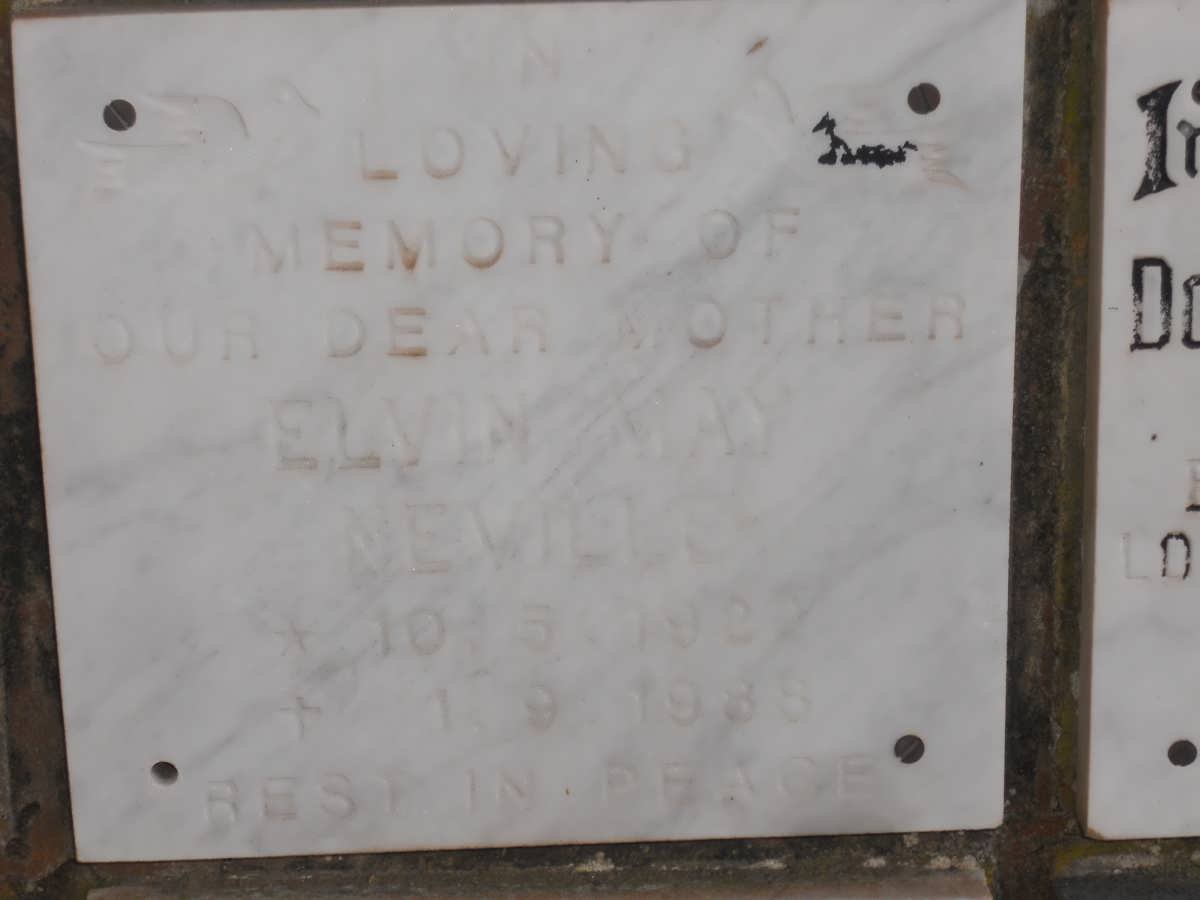 NEVILLE Elvin May 1922-1988