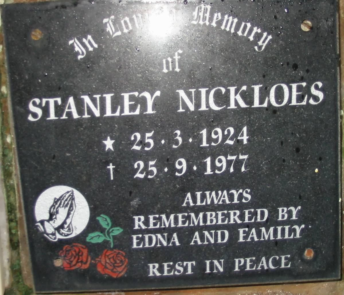 NICKLOES Stanley 1924-1977