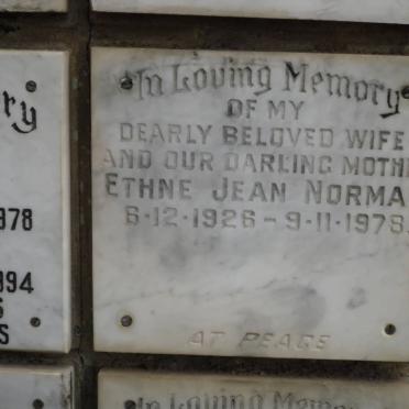 NORMAN Ethne Jean 1926-1978