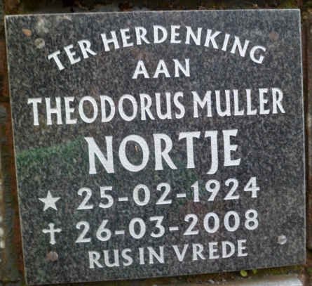 NORTJE Theodorus Muller 1924-2008