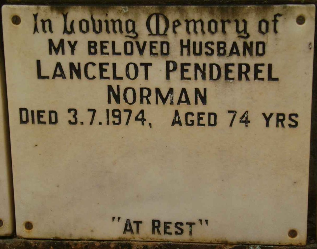 NORMAN Lancelot Penderel  -1974